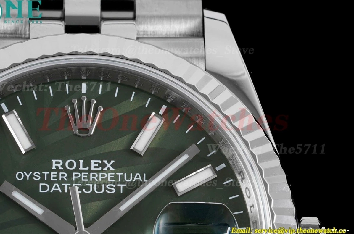 VSF 126234 VS3235 Jub 36mm Green Motif SS SS Datejust Stk Palm 0115